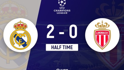 极速电竞比分直播-半场-皇马2-0摩纳哥 姆巴佩开场闪击+双响维尼修斯献助攻